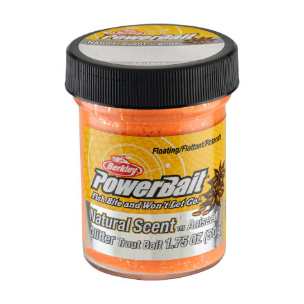 Berkley Powerbait Natural Glitter Anise Fluor Orange 50g