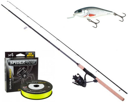 Fox Rage Warrior 2 Spin Set inclusief Braid en Salmo Kunstaas