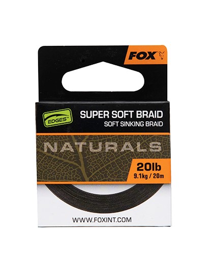 Fox Edges Naturals Soft Braid Hooklength Onderlijnmateriaal (20m)