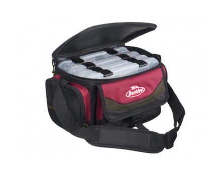 Berkley Bag 4 Boxes Red-Black Roofvis Tas M