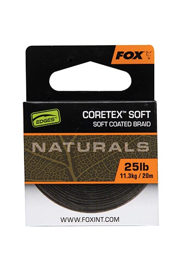 Fox Edges Naturals Coretex Soft Hooklink Onderlijnmateriaal (20m)