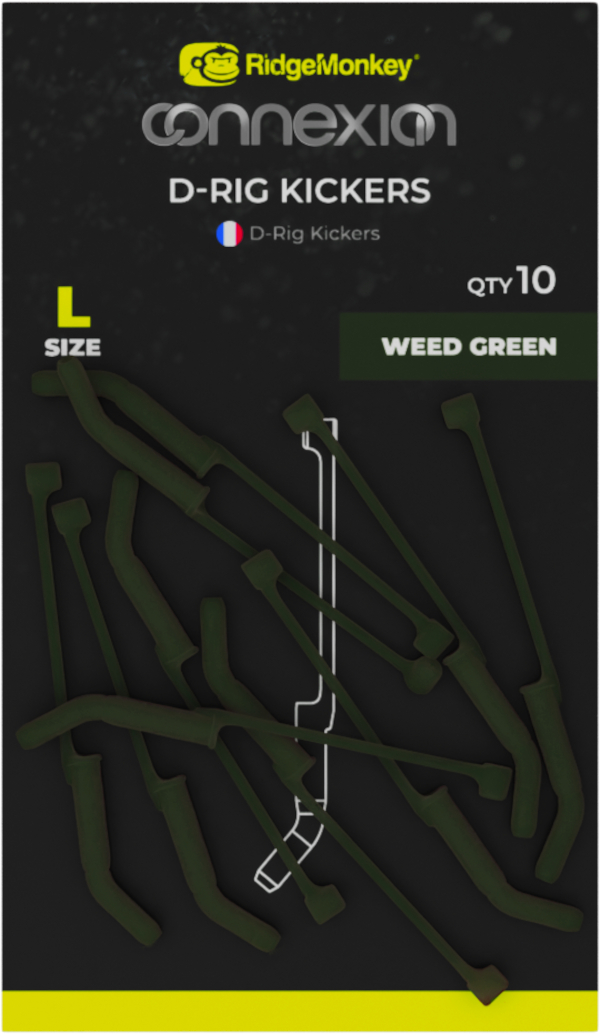 RidgeMonkey Connexion D-Rig Kickers L Weed Green