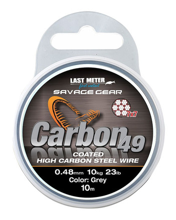 Savage Gear Carbon49 Steelwire Roofvis Onderlijnmateriaal (10m)
