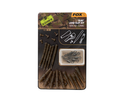 Fox Edges Camo Slik Lead Clip Kit Size 10 (5stuks)