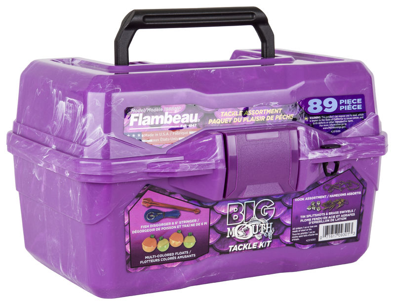 Flambeau Big Mouth Tackle Box Kit Purple Swirl (22x16,5x13,4cm)