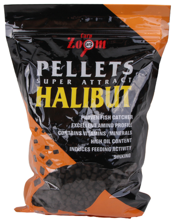 Carp Zoom Feeding Black Halibut Pellets 2mm (800g)