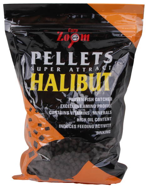 Carp Zoom Feeding Black Halibut Pellets 800gr