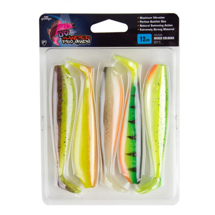 Fox Rage Zander Pro Shad Ultra UV Packs Mixed 10cm (5stuks)