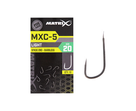 Matrix MXC-5 Barbless Spade End Witvishaken (10st)