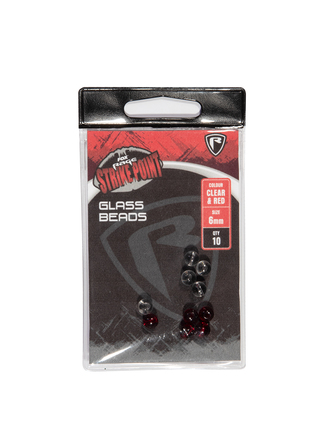 Fox Rage SP 6mm Clear And Red Glass Beads (10 Stuks)