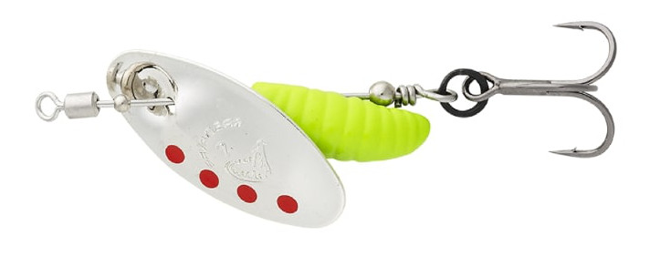 Savage Gear Grub Spinner Silver Red Lime 5.8g