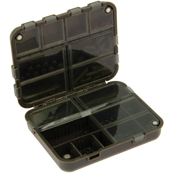 Ridgemonkey Hook Pack 60 stuks - NGT XPR Carp Bit Box met magnetische deksel