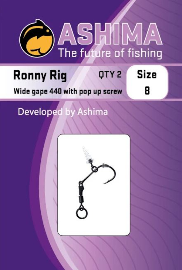 Ashima Wide Gape Ronny Rig 440 Hook Size 8