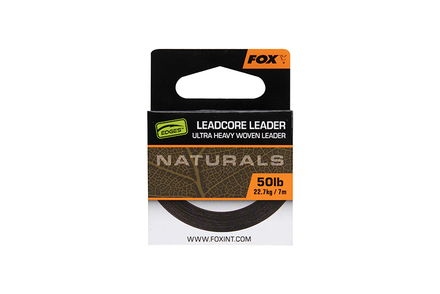 Fox Edges Naturals Leadcore Leader (50lb/22.7kg)