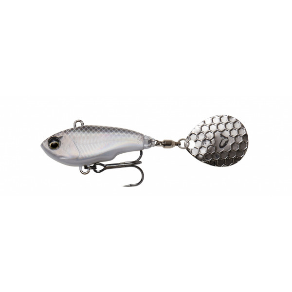 Savage Gear Fat Tail Spin Sinking White Silver 6.5cm (16g)