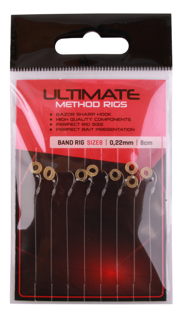 Ultimate Feeder Set met Shimano FX 4000 FC Molen - Ultimate Method Hair Rig Baitband size 10 / 0,22mm / 8cm / 8pcs