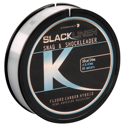 Strategy Slackliner Snag & Shock Leader Fluoro Carbon Hybrid (80m)