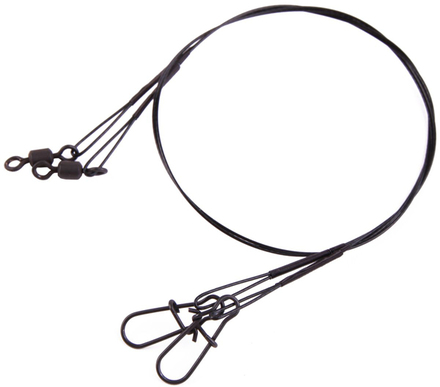 Ultimate 1x7 Steelwire Leader Black 30cm 30lbs (2stuks)