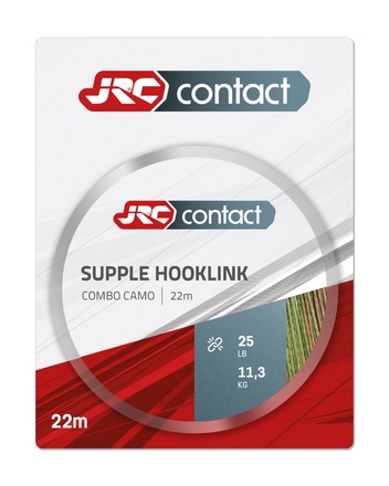 JRC Contact Supple Hooklink Combo Camo Karper Onderlijnmateriaal (22m)