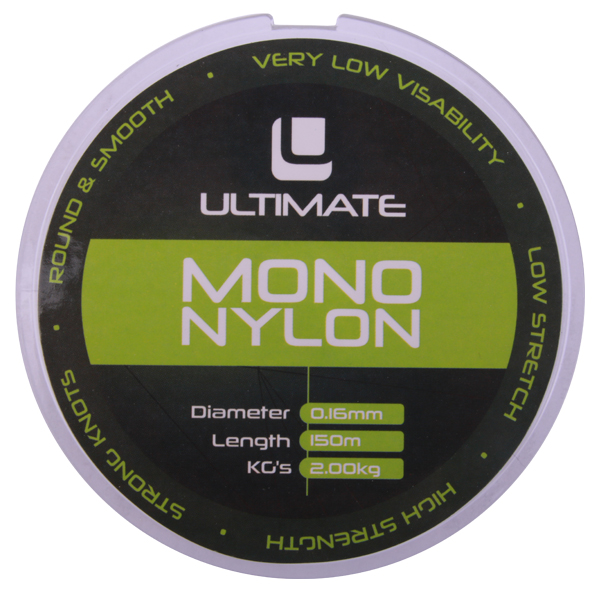 Ultimate Seabass Set met zeebaarshengel, molen, lijn en kunstaas! - Ultimate Nylon 0,30mm 5,90kg 150m