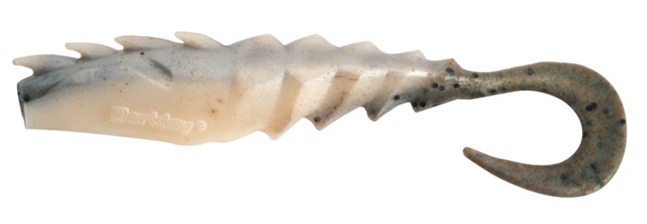 Berkley Gulp! Nemesis Prawn Curl Tail 4in Shad (4 Stuks) Natural Shrimp