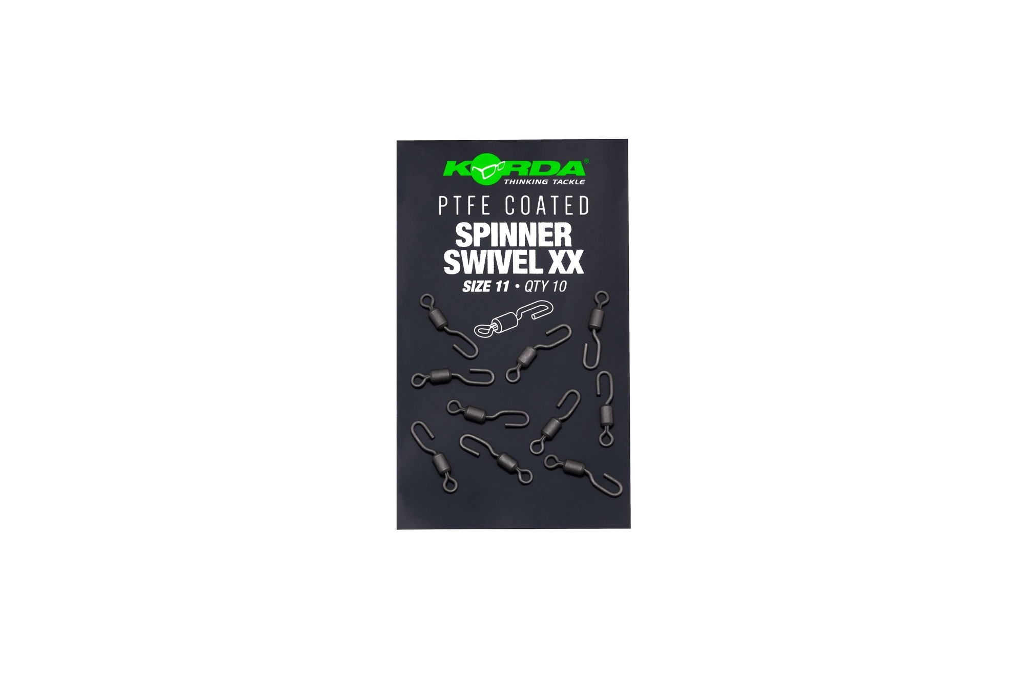 Korda PTFE Spinner Swivel Size 11 XX (8pcs)