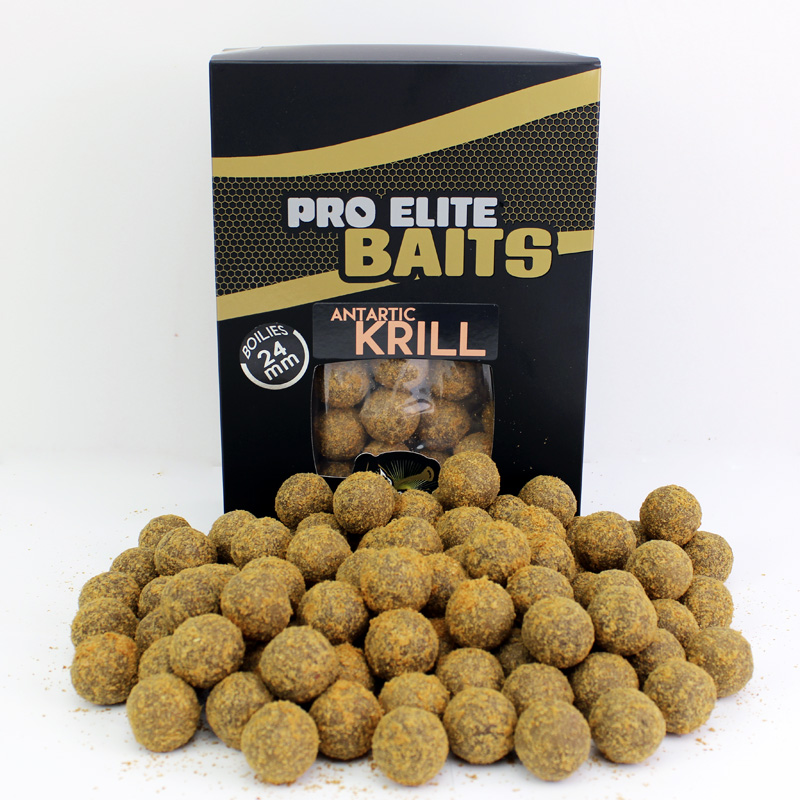 Pro Elite Baits Gold Boilies Antartic Krill 24mm (1kg)