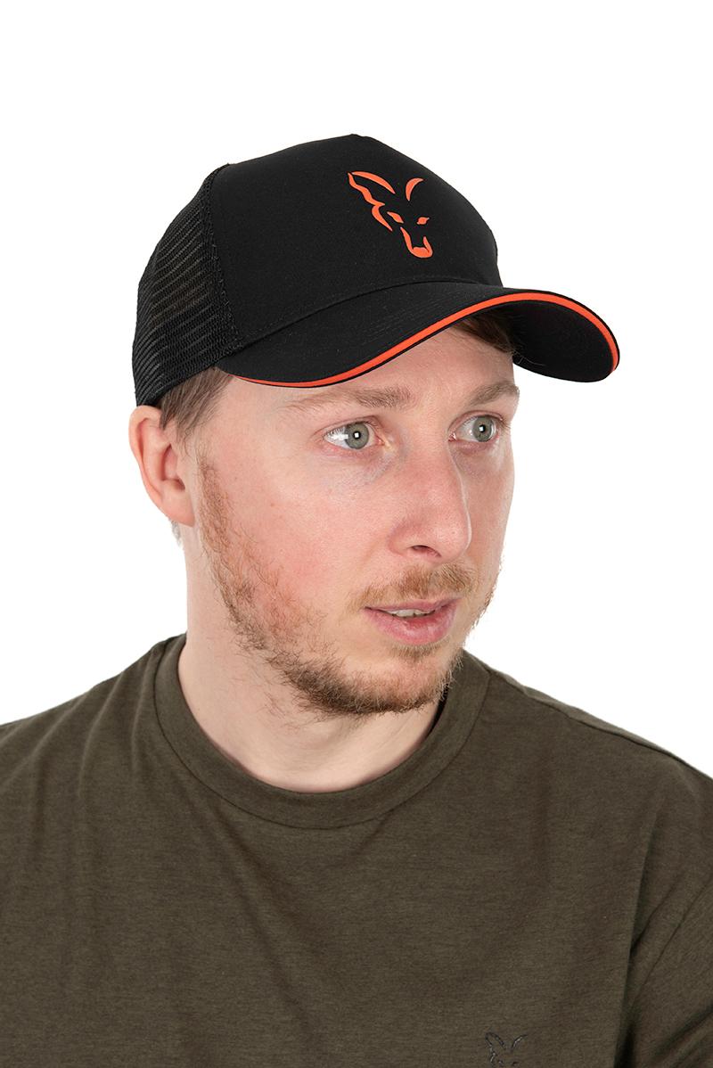 Fox Collection Trucker Vispet - Black & Orange