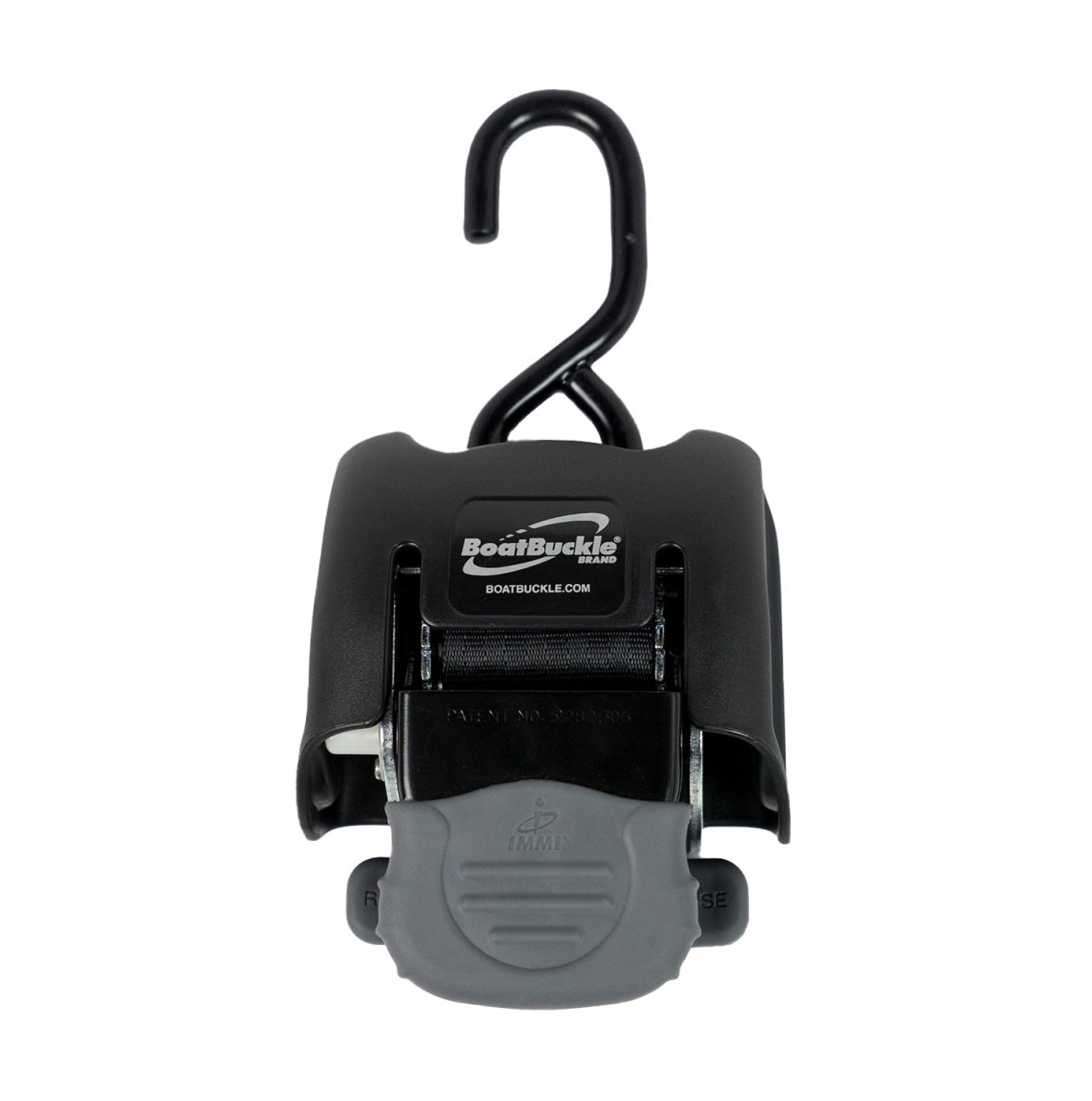 Boatbuckle SS Retractable Transom Tie-Down Boot Spanbanden (2 Stuks)