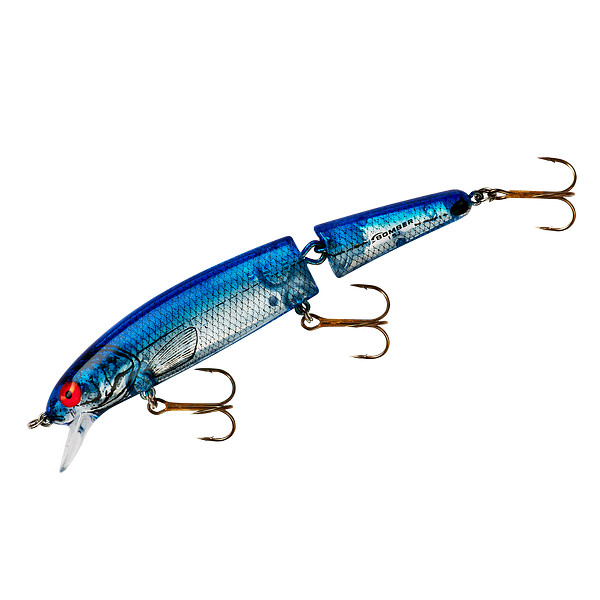 Bomber Jointed Long A Silver Flash Blue Back 12cm (17g)