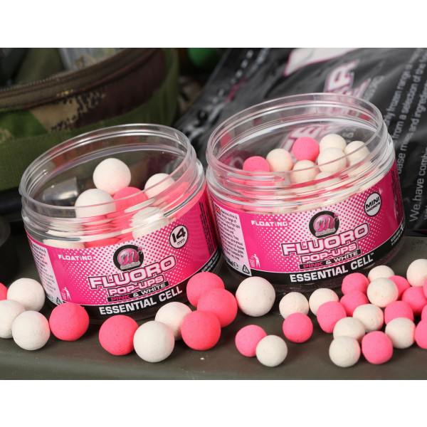 Mainline Dedicated Base Mix Fluor Pop-Ups Pink & White Cell (14mm)