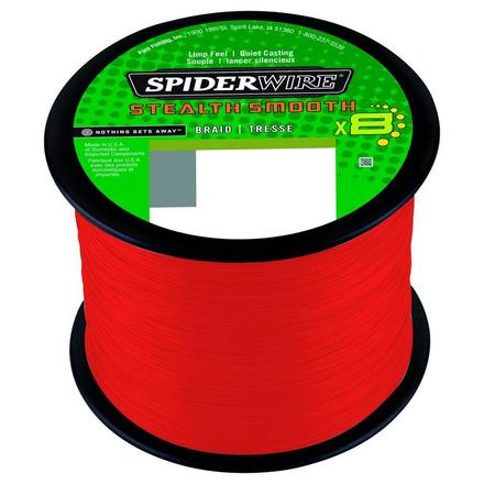 Spiderwire Stealth Smooth 8 Red Gevlochten Lijn (2000m)