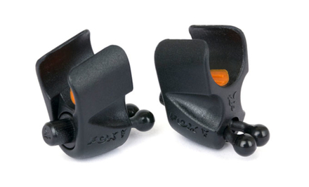 Fox Black Label Adjustable Rod Clips (2 stuks)