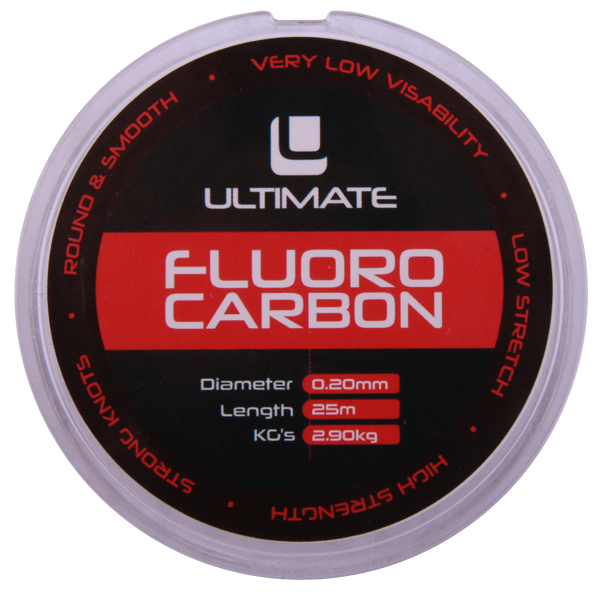 Ultimate Seabass Set met zeebaarshengel, molen, lijn en kunstaas! - Ultimate Fluorocarbon 0,40mm 9,10kg 25m