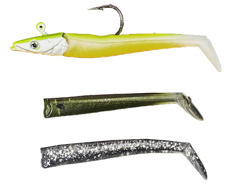 Lion Sports Acis Sandeel Mixed Shad Yellow/Green/Silver 9.5cm (12g)