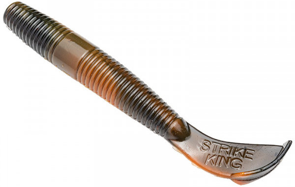 Strike King Rage Ned Cut-R Worm 7,5cm, 6 stuks! - Crawdaddy