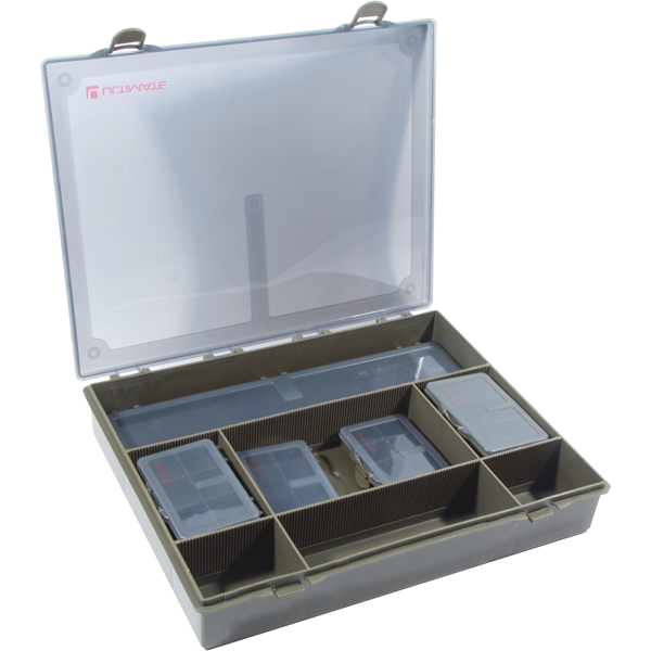 Ultimate Carp Tacklebox, boordevol end-tackle van bekende topmerken