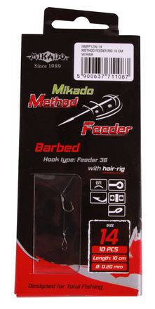 Mikado Method Feeder Rig with Hair 10cm (10pcs)