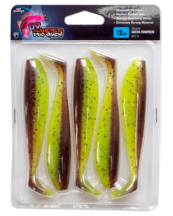 Fox Rage Zander Pro Ultra UV 10cm/4" UV Green Pumpkin (5pcs)