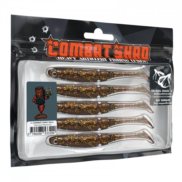 Combat Shad 10cm (5stuks)