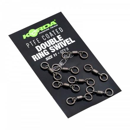 Korda PTFE Double Ring Swivel Size 11 (8 stuks)