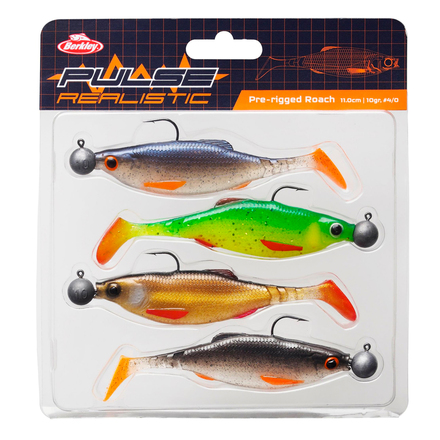 Berkley Pulse Prerigged Realistic Roach 7cm (4 stuks)