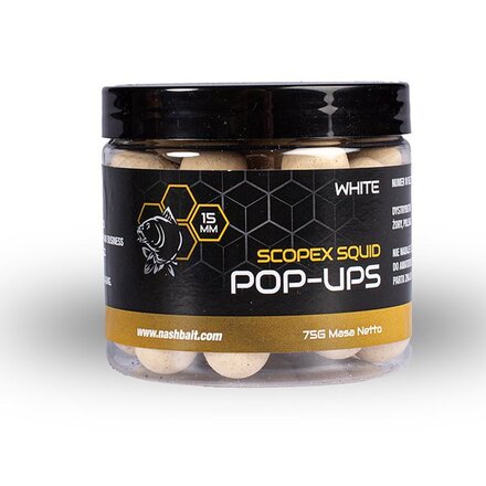 Nash Scopex Squid Pop Ups White 20mm 75g