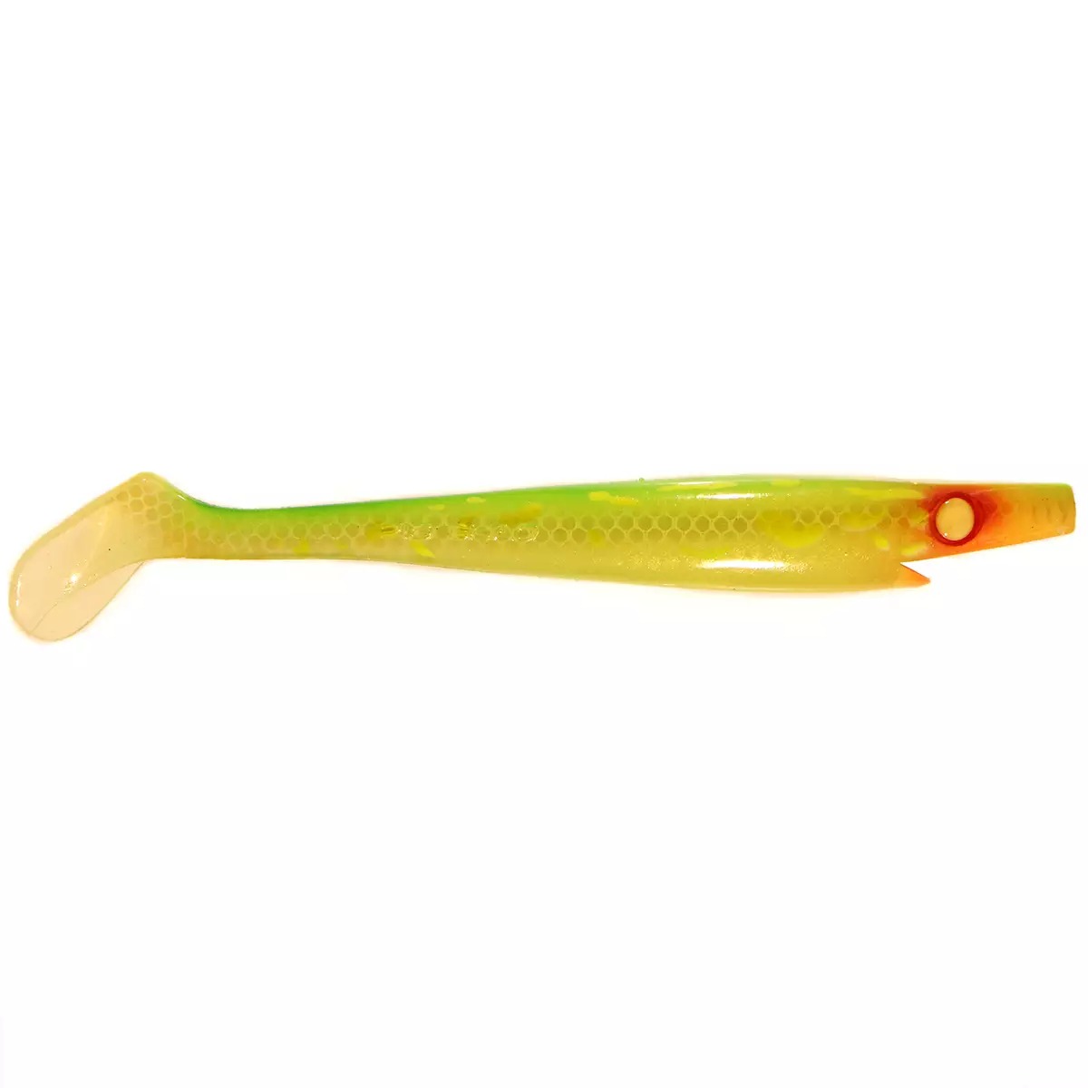 Strike Pro Pig Shad 23cm 90g - KG27 Transparent Hot Pike