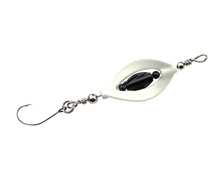 Spro Trout Master Incy Double Spin Spoon Black and White 3.3g