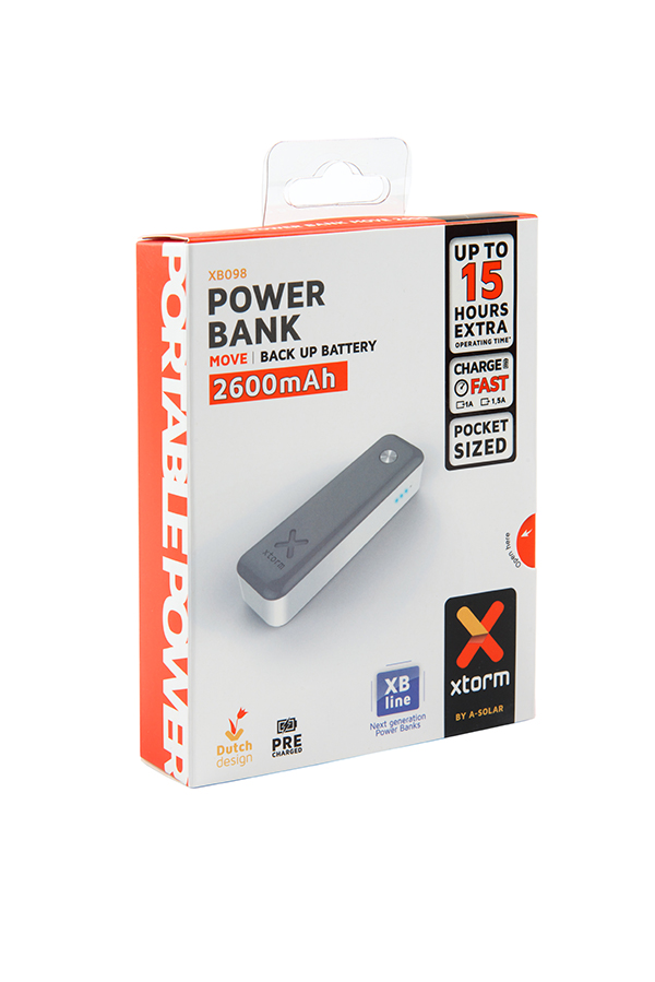 Xtorm Power Bank 'Move' 2600mAh