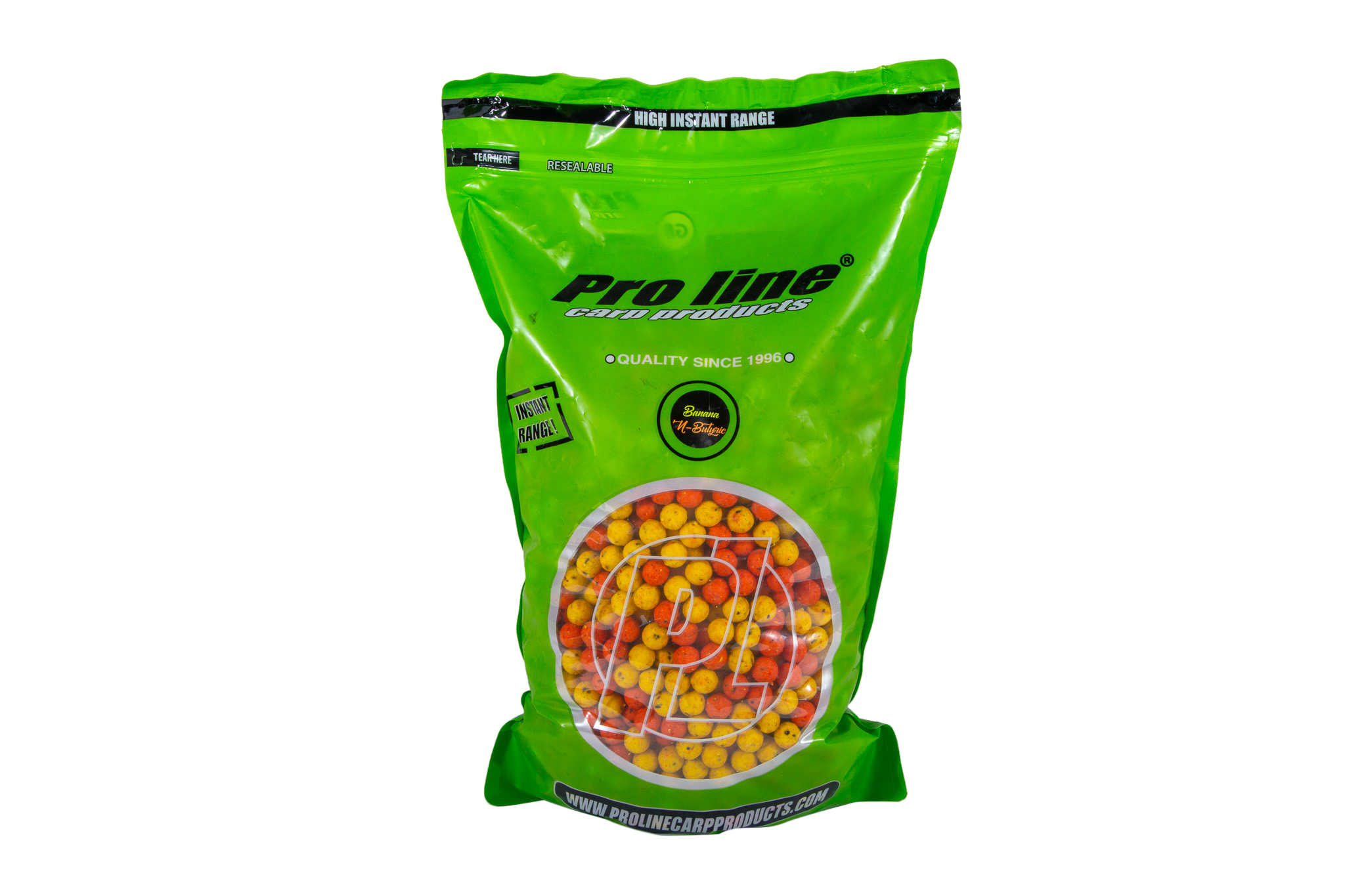 Proline High Instant Range Banana 'n Butyric Readymades 2 Colours Boilies (5kg) (15mm)