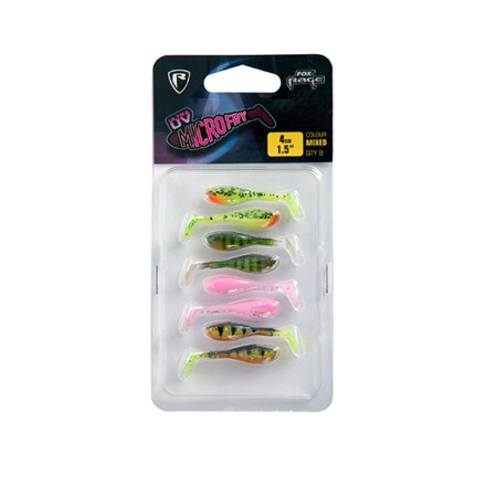 Fox Rage Micro Fry UV Mixed Colour Pack 8pcs