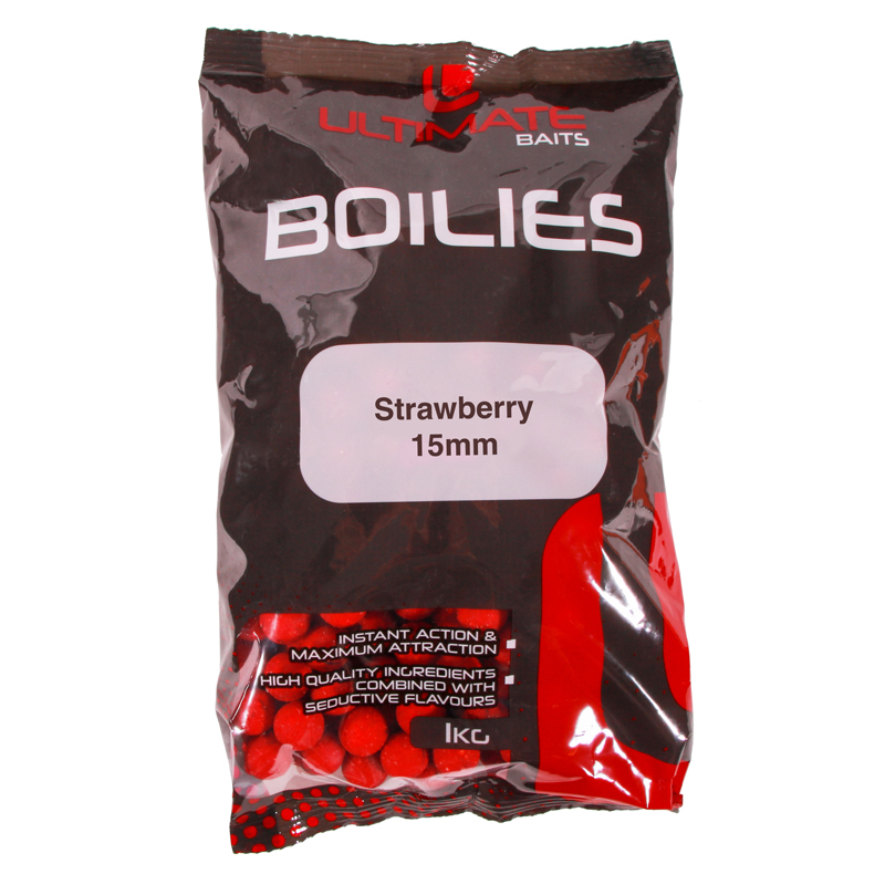 Ultimate Baits Strawberry 15mm 1kg