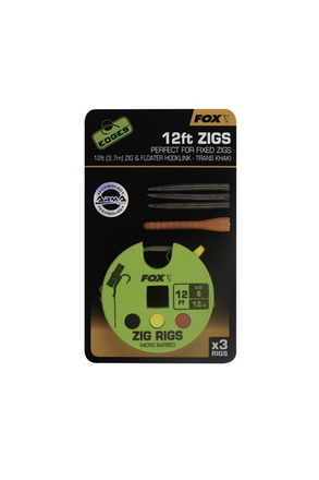 Fox Edges Zig Rig 12lb Size 8 (3 stuks)